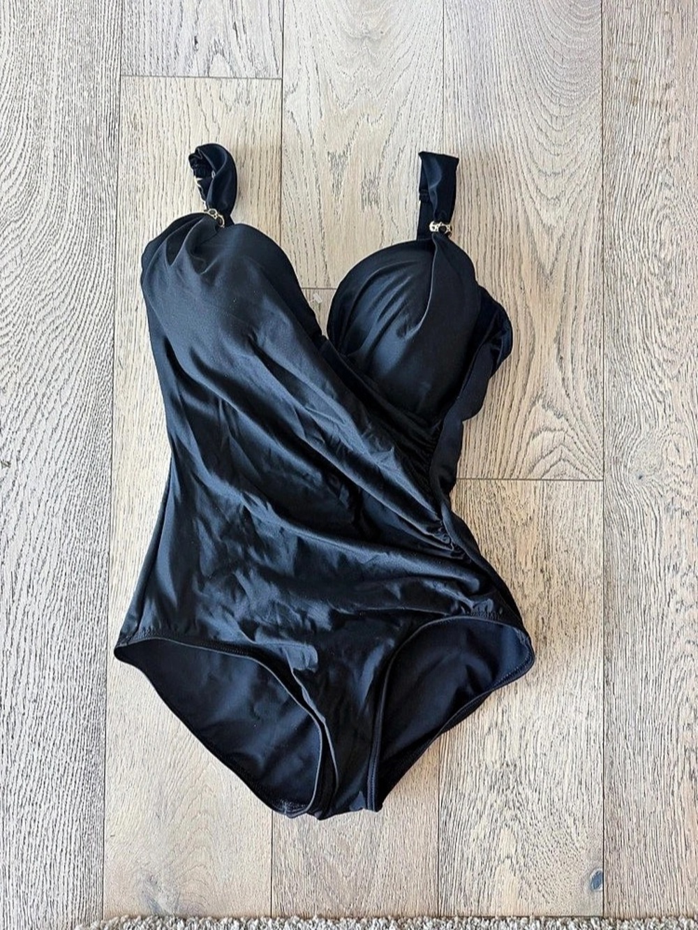 raclesuit Siren Black Underwire One Piece Swimsuit Shapewear Size 10